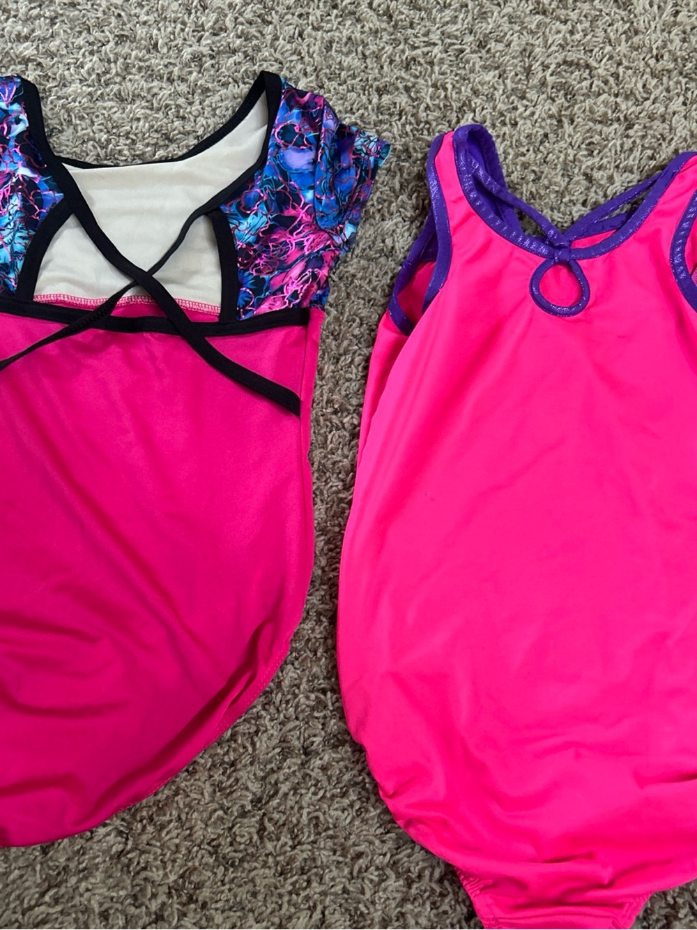 Capezio Hot Pink and Purple Girls gymnastics Dance Set - Picture 2 of 2